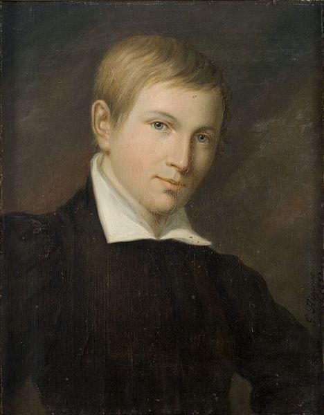 Gustav Adolf Hippius Portrait of Painter Otto Ignatius Sweden oil painting art